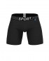 PS Sport Anti-Bac Textile Mid Waist Boxer Brief - Black Blue [4340a1]