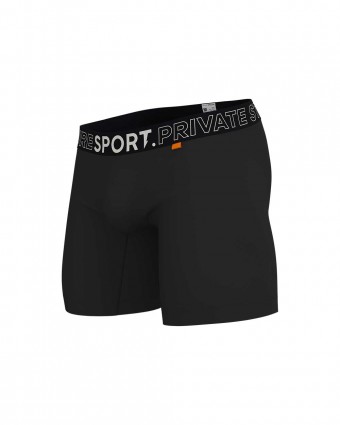 PS Sport Anti-Bac Textile Mid Waist Boxer Brief - Black Orange [4340a1]