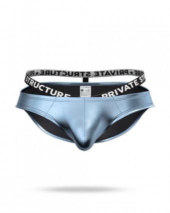 Alpha Sins - Metallic Low Waist Bikini - Blue Aurora [4452]