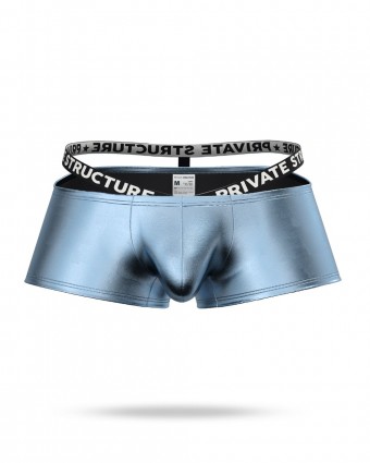 Alpha Sins - Metallic Low Waist Hipster - Blue Aurora [4493]