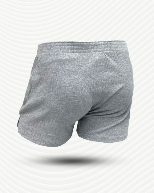 Nostalgia Comfort Lounge Boxer Shorts - Sesame Cream Grey [4639]