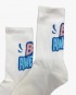 Mid Calf Socks - White [4657]