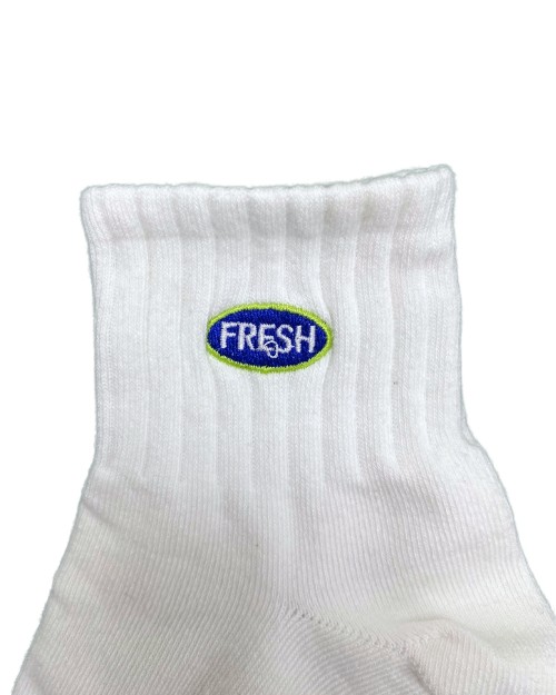 Mid Calf Socks - White [4660]