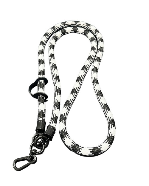 Shoulder Phone Strap - White Plaid - [4596]