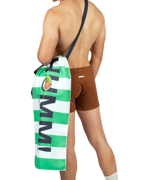 CHUMM Gym Towel - Green Stripes [4768]