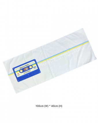 Cassette Gym Towel - Light Grey [4768]