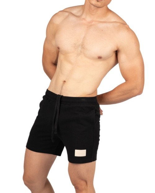 4" Inner Seam Sweat Shorts - Black [4704]