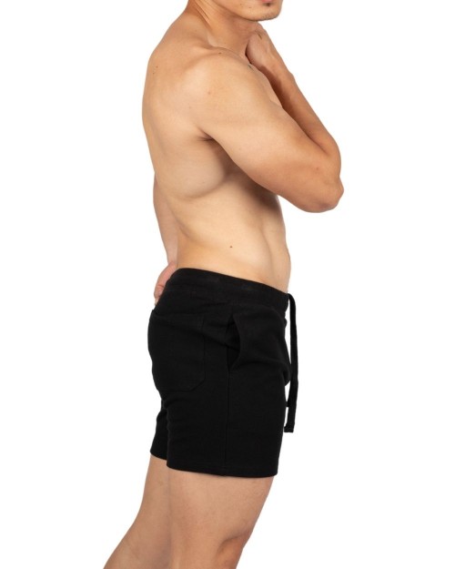 4" Inner Seam Sweat Shorts - Black [4704]