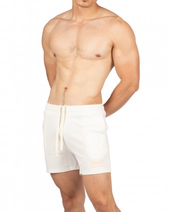 4" Inner Seam Sweat Shorts - White [4704]