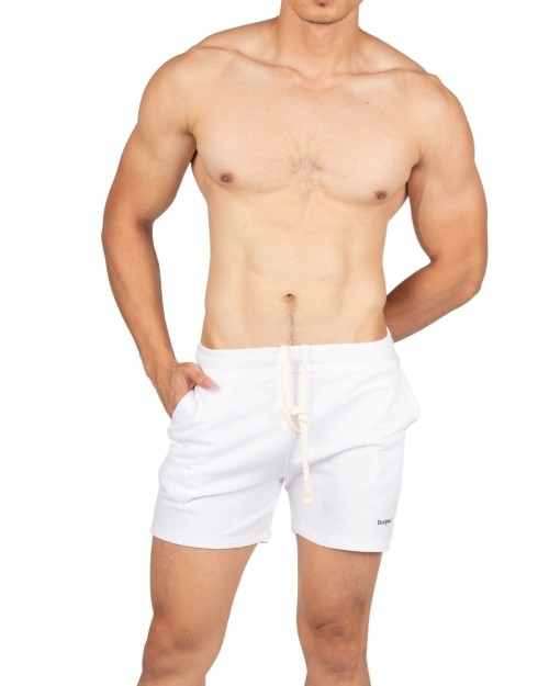 4" Inner Seam Sweat Shorts - White [4706]