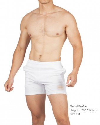 Sweat Shorts - Cotton White [4721B]