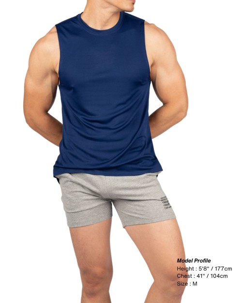 Easy Fit Jersey Tank - Dark Blue [4708]