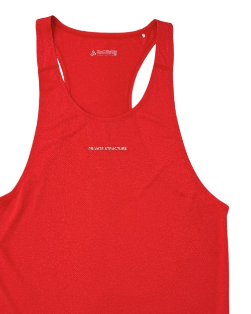 Easy Fit Flashy Tank - Flag Red [4713]