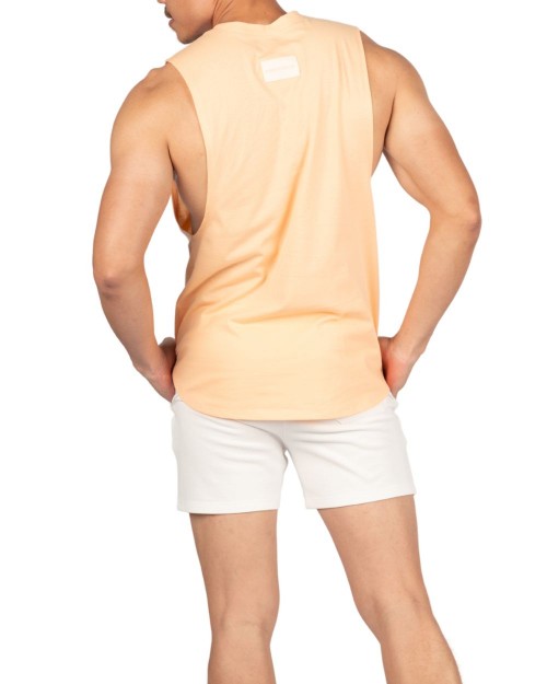 Crew Neck Fit Muscle Tee - Marigold Orange [4716]