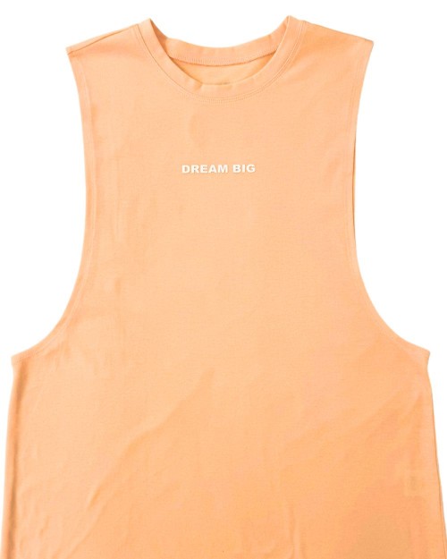 Crew Neck Fit Muscle Tee - Marigold Orange [4716]