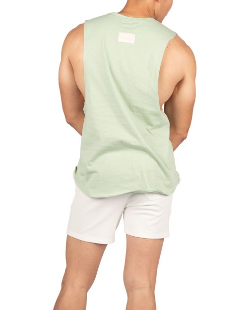 Crew Neck Fit Muscle Tee - Meadow Green [4716]