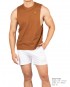 Crew Neck Easy Fit Muscle Tee - Brown [4719]