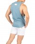 Crew Neck Easy Fit Muscle Tee - Frosty Blue [4720]