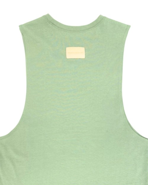 Crew Neck Easy Fit Muscle Tee - Salt Green [4720]