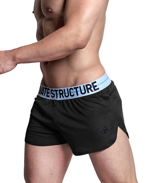 Jersey Running Shorts With Inner Pocket - Black [4328]