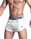 Jersey Running Shorts With Inner Pocket - White [4328]