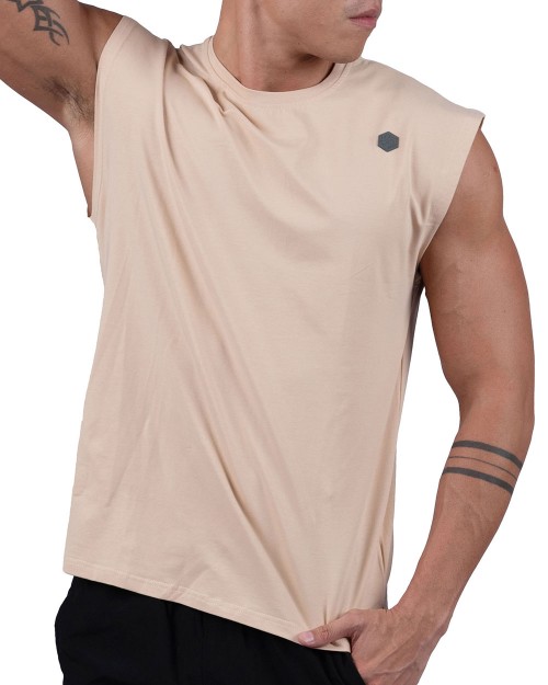 Beefy Sleeveless Tee - Warm Sand [4511]