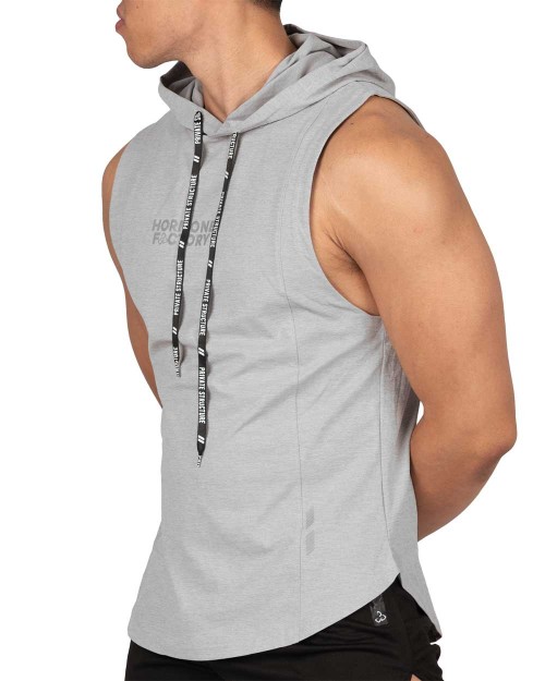 Hoody Mucle Vest - Grey [4607]