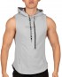 Hoody Mucle Vest - Grey [4607]