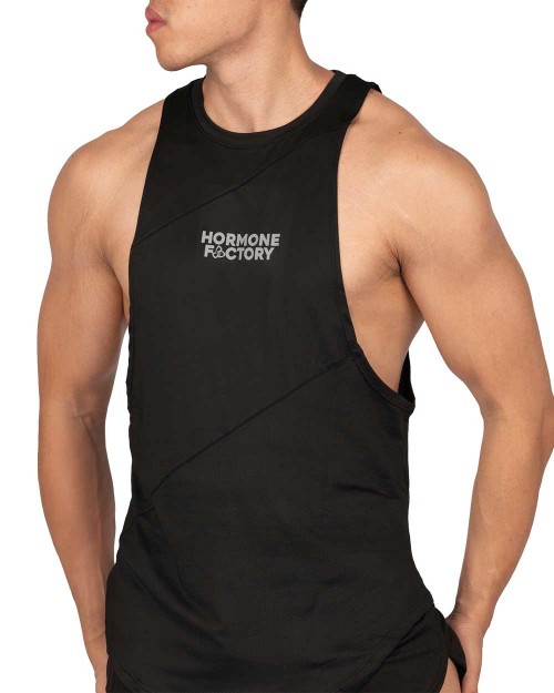 Jersey Gym Tank - Black [4608]