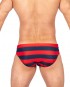 Swimwear Sport Retro Swim Brief-Navy Stripes [4460]