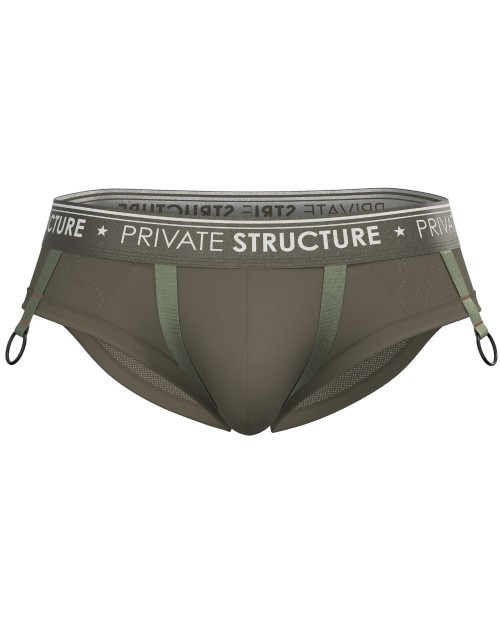 Limited Edition Militia Low Waist Brief - Lieutenant Green [4533]