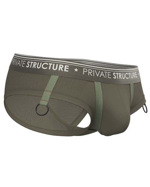 Limited Edition Militia Low Waist Brief - Lieutenant Green [4533]