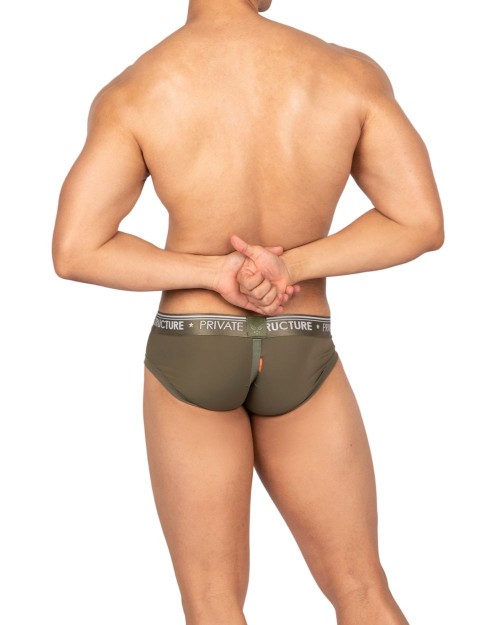 Limited Edition Militia Low Waist Brief - Lieutenant Green [4533]