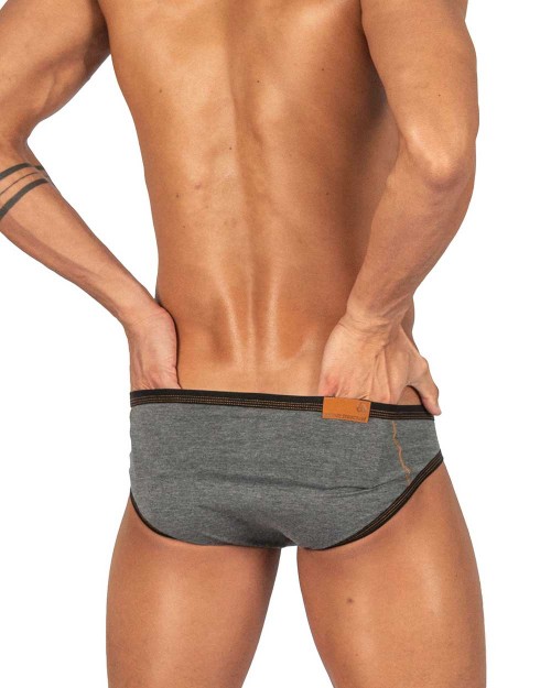 BarnBoy Low Waist Mini Brief - Stone Washed Grey [4358]