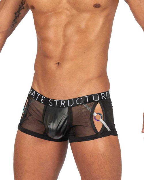 Alpha Low Waist Harness Trunk - Shades of Black [4415]