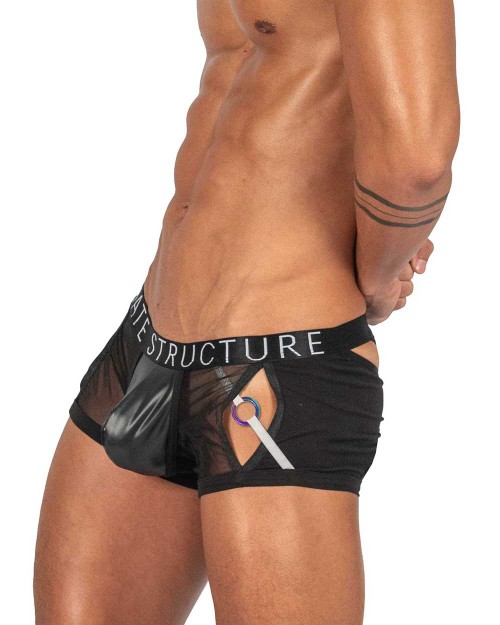 Alpha Low Waist Harness Trunk - Shades of Black [4415]