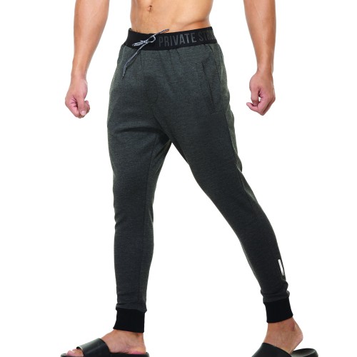 Momentum Construction Gymwear Slim Joggers-Dark Melange [3255]