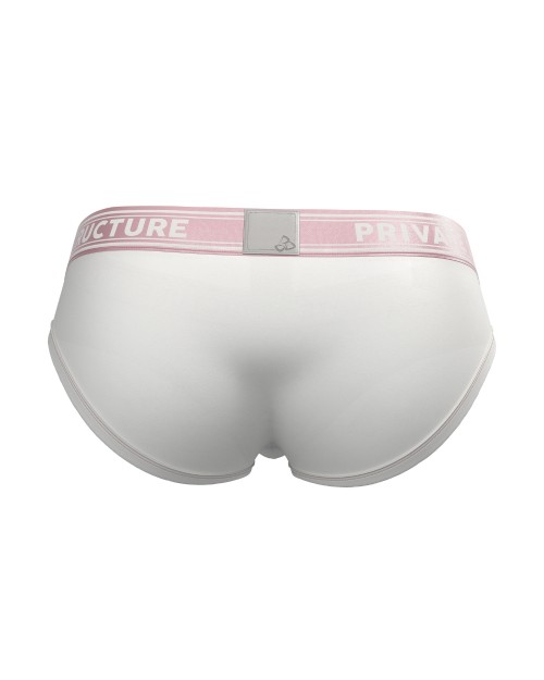 Viscose From Bamboo Mid Waist Brief - White/Bls [4378]