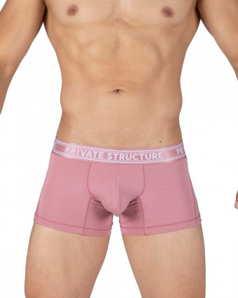 Viscose From Bamboo Mid Waist Trunk - Smoke Red - [4379]