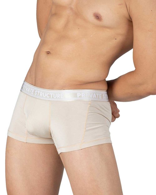 Viscose From Bamboo Mid Waist Trunk - Bleached Sand - [4379]