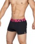 Modality Lounge Shorts With Inner Bulge - Black Magenta [4183]