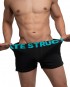 Modality Lounge Shorts With Inner Bulge - Black/Turquoise [4183]