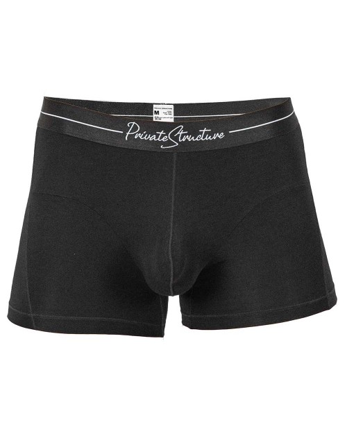 Tencel Mid Waist Boxer Brief - Velvet Black [4381]