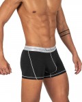 Tencel Boxer Brief - White Mix Velvet Black [4381]