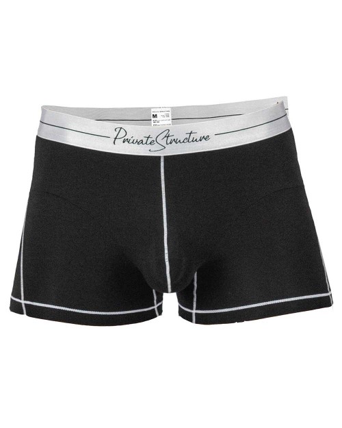 Tencel Mid Waist Boxer Brief - White Mix Velvet Black [4381]