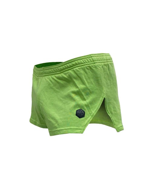 A-split Cotton Boxer Shorts - Paradise Green [4636]