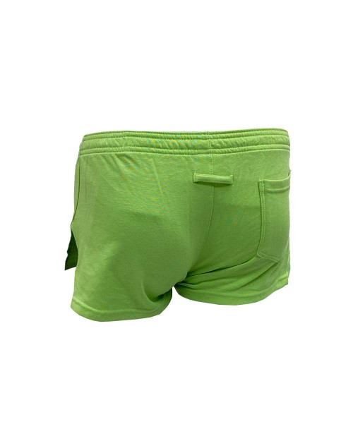 A-split Cotton Boxer Shorts - Paradise Green [4636]