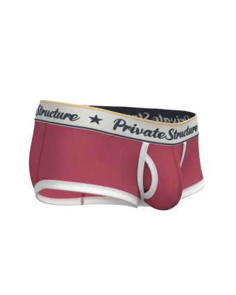 Classic Mid Waist Trunk - Rounge Red [4530]