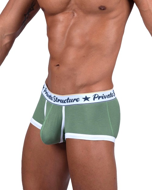 Classic Mid Waist Trunk - Herbal Garden Green [4530]