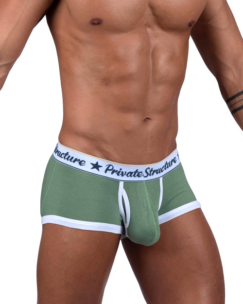 Classic Mid Waist Trunk - Herbal Garden Green [4530]